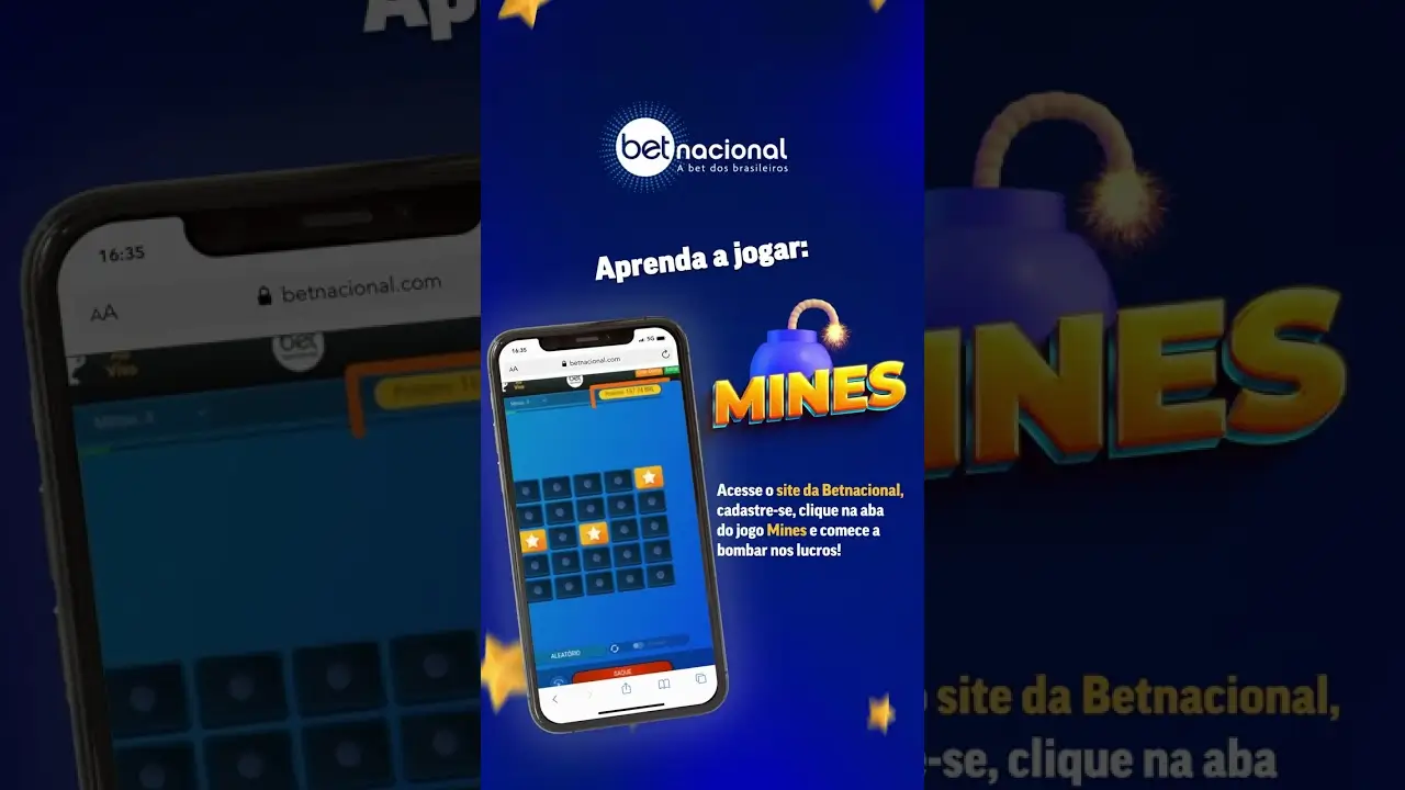 Betnacional Mines aplicativo móvel