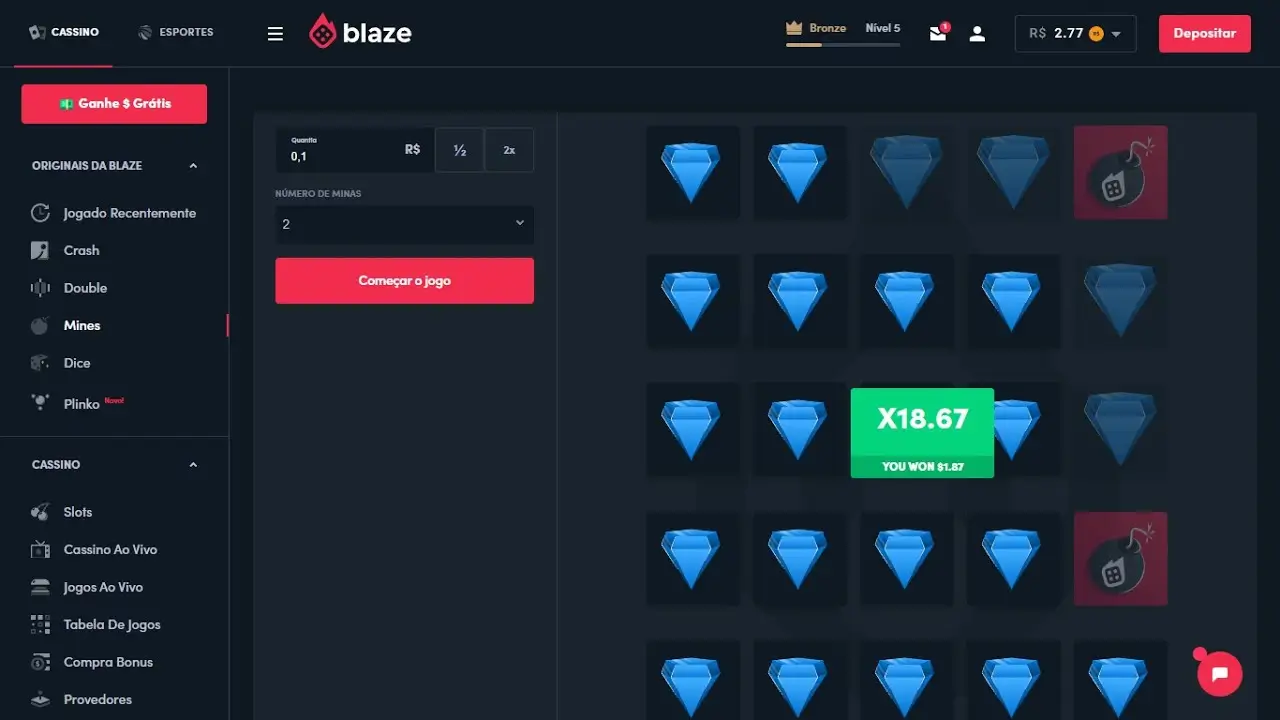Blaze Mines Análise